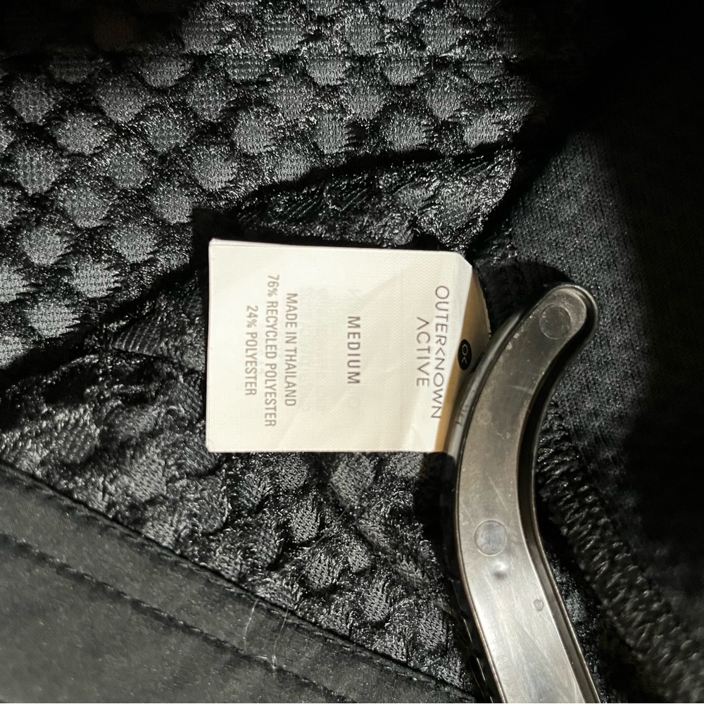 Womens Outerknown Active Half Zip Jacket Black Si… - image 3